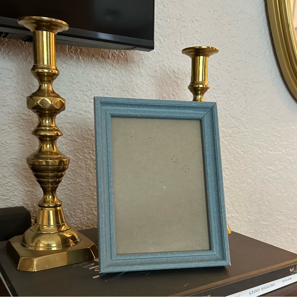 Blue wood 5x7 frame